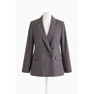 MADEWELL THE ROSEDALE JACKET ITALIAN WOOL BLEND PLAID DOUBLE BREASTED JACKET 6